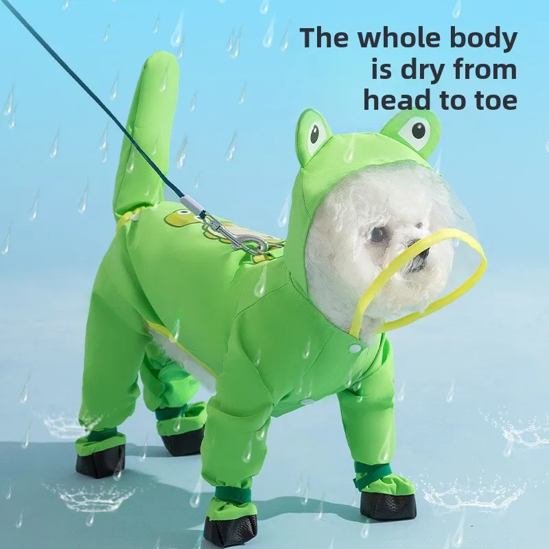 Dog Raincoat - 발이 달린 강아지 판초, 올 인클루시브