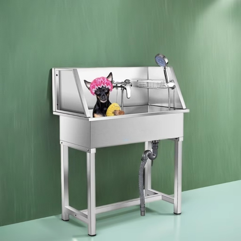 Pet Supplies Wash Station - 2026 스테인리스 스틸 소형 강아지 목욕통