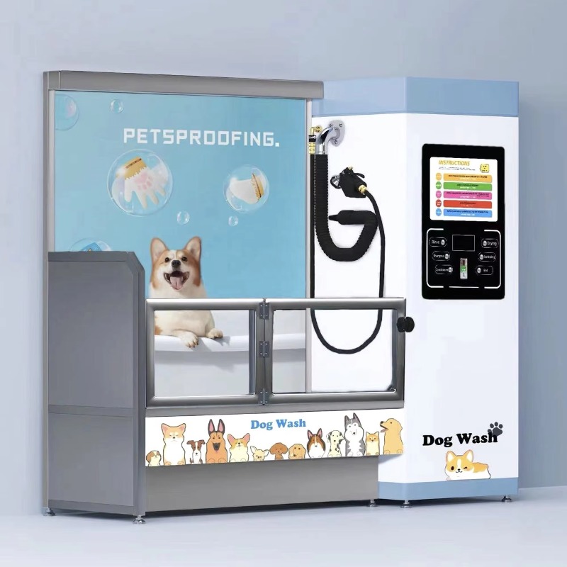 Pet Supplies Wash Station - 자동 동전 투입식 스테인리스 스틸 애견