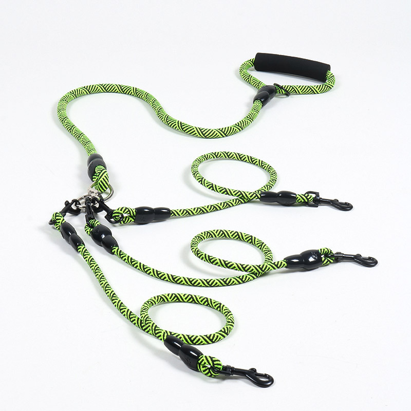 나일론 직조 세 머리 한 드래그 세 개 가죽 끈 라운드 - Retractable Dog Leash 리뷰 및 가격