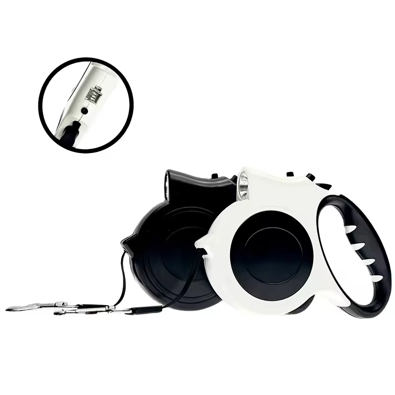 5M 자동 감김식 개 목줄 (손전등 포함), 야간 산책 - Retractable Dog Leash 리뷰 및 가격