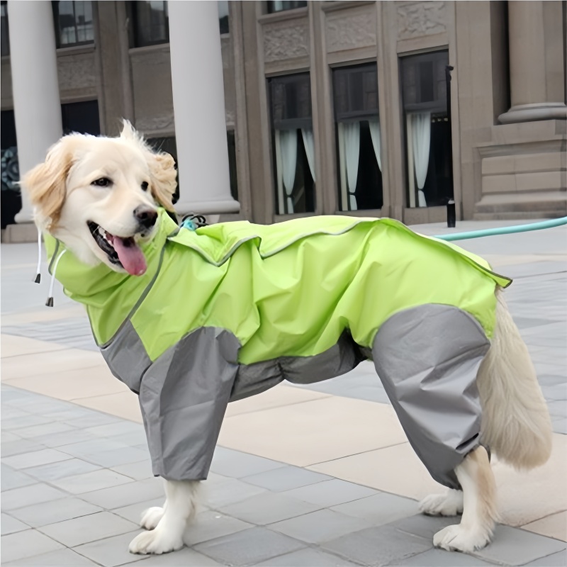야외 개 비옷 점프 슈트 방수 개 정장 중형 대형 개를 - Dog Raincoat 리뷰 및 가격