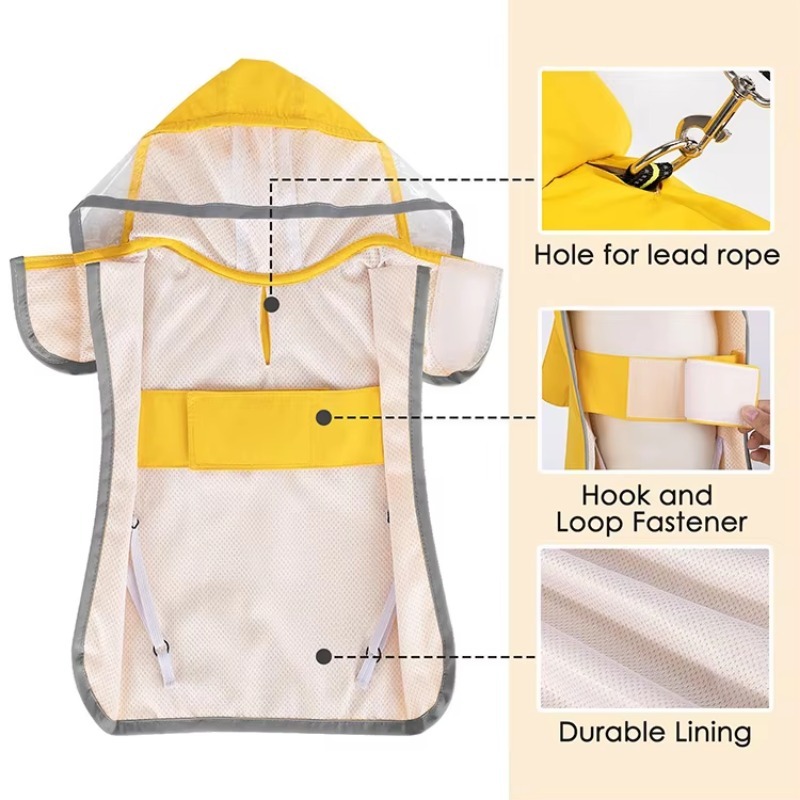 맞춤 인쇄 반사 기능 방수 애견 우비 야외용 반려견 재 - Dog Raincoat 리뷰 및 가격