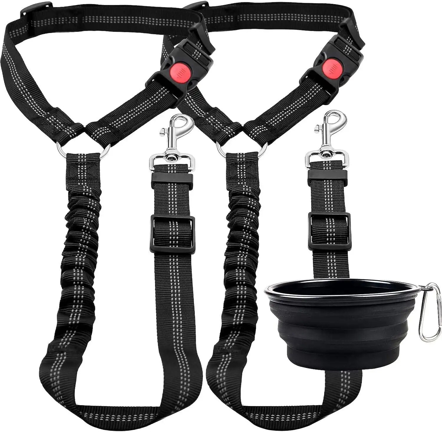 1PCS 고급 개 자동차 안전 벨트 댐핑 벨트와 반사  - Retractable Dog Leash 리뷰 및 가격