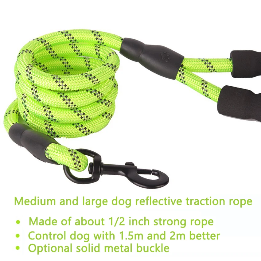 1.5M/2M/3M 대형 개 밧줄 라운드 1.2CM 나 - Retractable Dog Leash 리뷰 및 가격