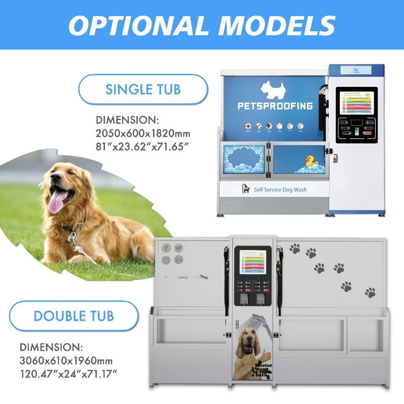 참신한 디자인의 새로운 셀프 서비스 자동 동전 투입식  - Pet Supplies Wash Station 리뷰 및 가격