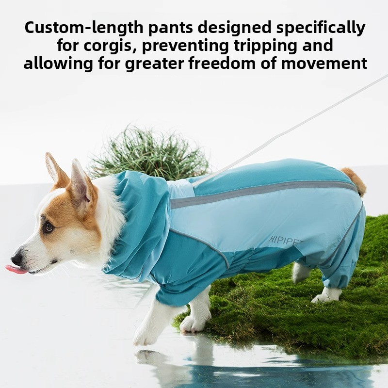2026 풀 커버리지 컬러 블록 강아지 레인코트 네 발 - Dog Raincoat 리뷰 및 가격