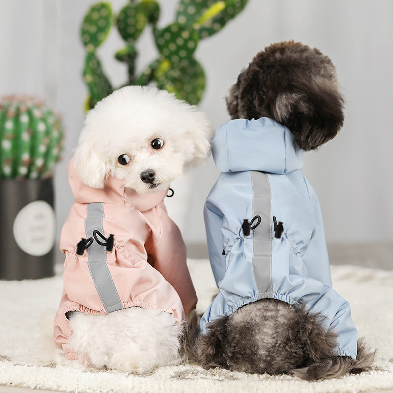 애완 동물 용품 봄과 여름을위한 4 다리 비옷 방수 의 - Dog Raincoat 리뷰 및 가격