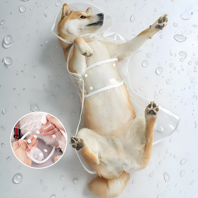 XS-8XL 애완 동물 비옷 투명한 개 비옷 방수 및  - Dog Raincoat 리뷰 및 가격