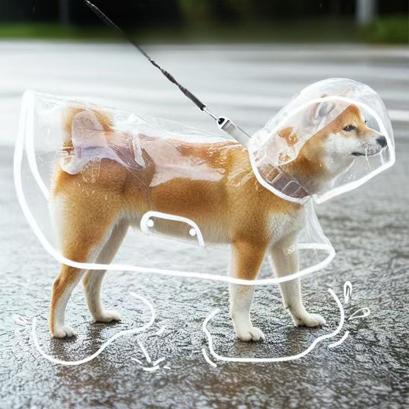 XS-8XL 애완 동물 비옷 투명한 개 비옷 방수 및  - Dog Raincoat 리뷰 및 가격